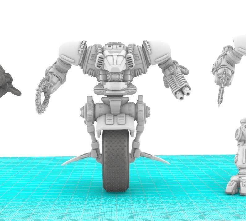 Project Raptor- Wheeled Raptor Lower Chassis 3D print model_1