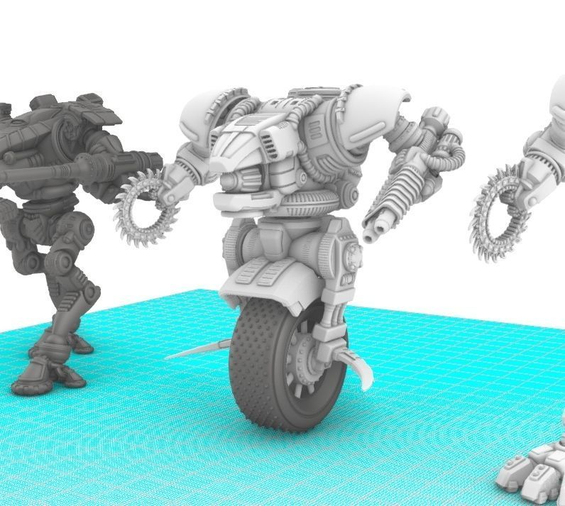 Project Raptor- Wheeled Raptor Lower Chassis 3D print model_2