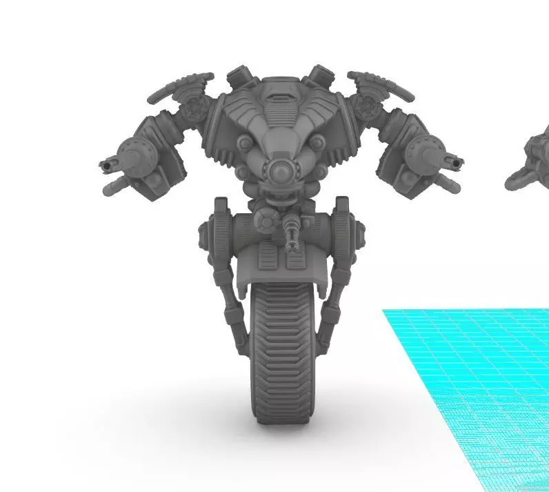 Project Raptor- Wheeled Raptor Lower Chassis 3D print model_0