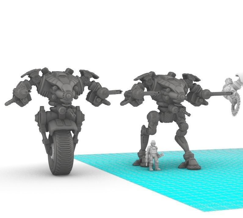 Project Raptor- Wheeled Raptor Lower Chassis 3D print model_7
