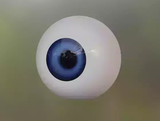 Stylized Eye Model and Gradient Customization Low-poly 3D model