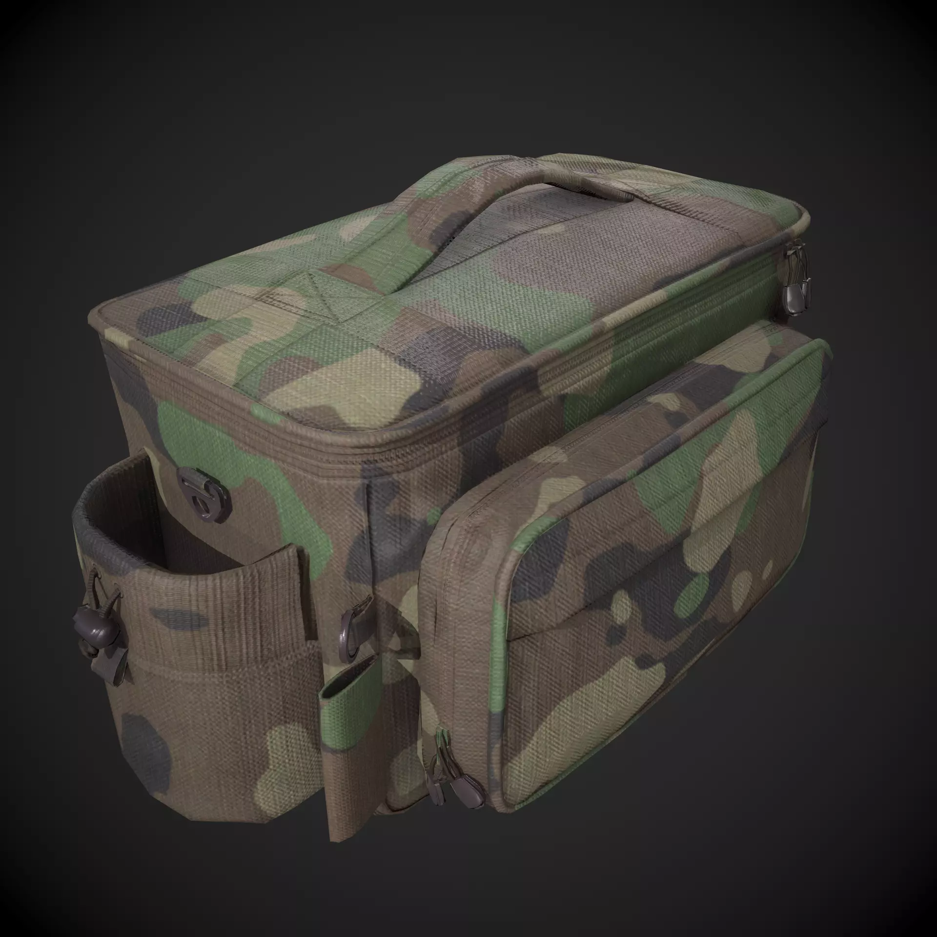 Outdoor Gear Bag Low-poly 3D model