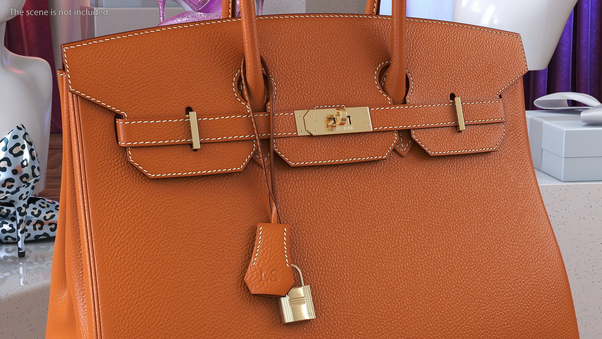 Hermes Birkin Bag 3D model_3