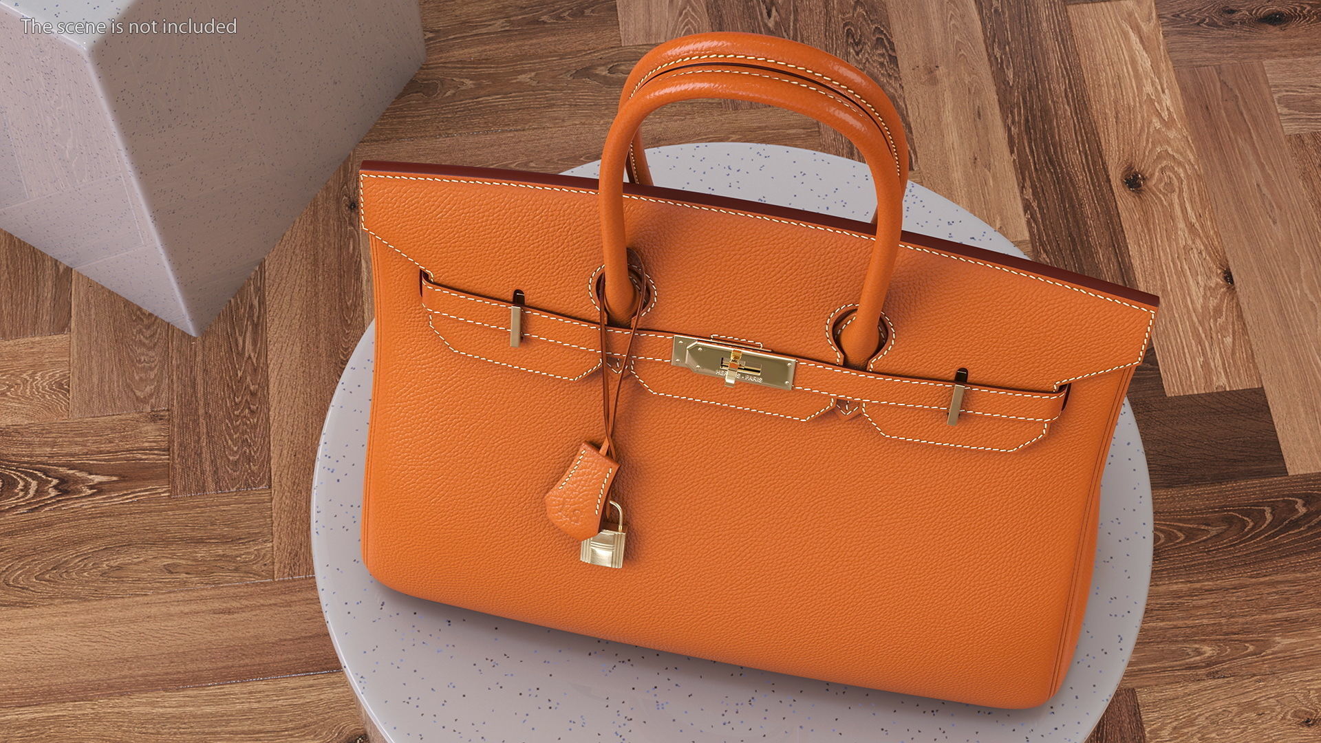 Hermes Birkin Bag 3D model_2