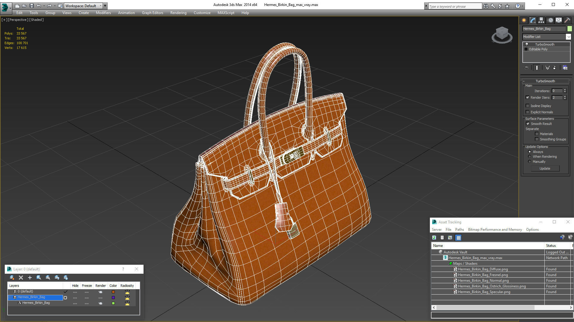 Hermes Birkin Bag 3D model_17