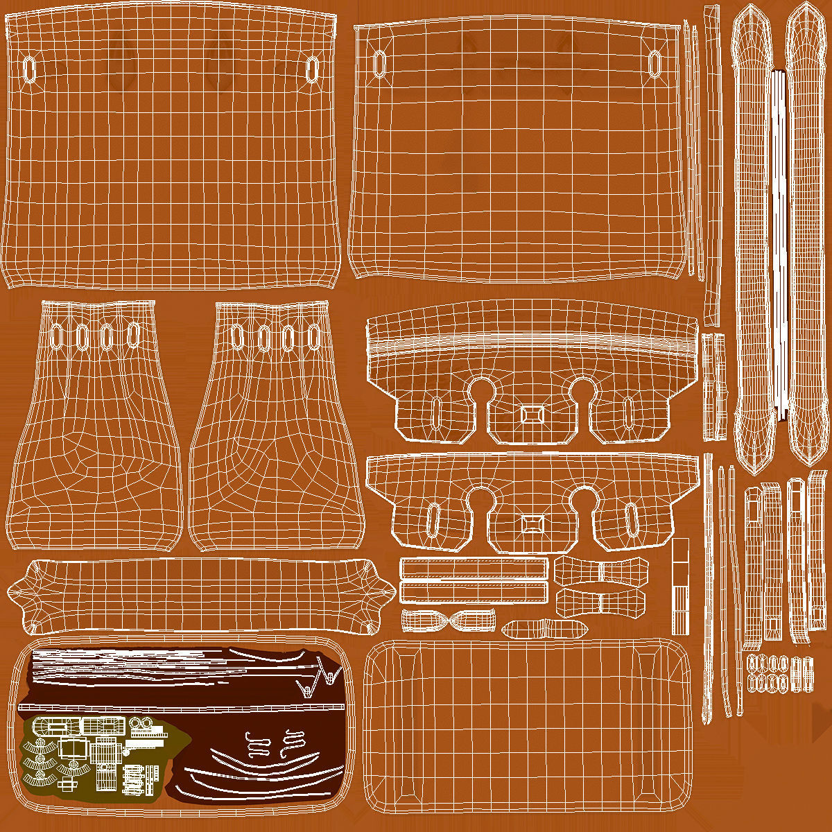 Hermes Birkin Bag 3D model_15