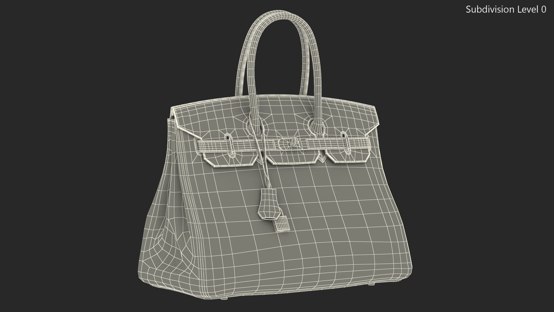 Hermes Birkin Bag 3D model_13