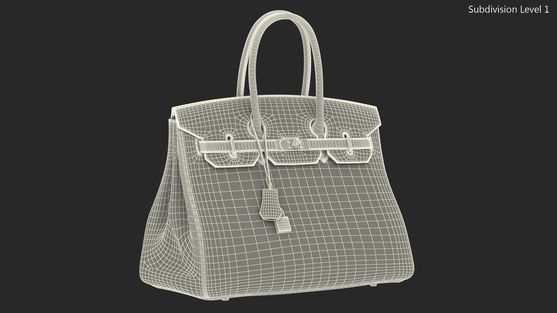 Hermes Birkin Bag 3D model_14