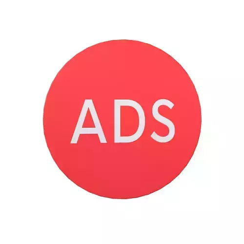 Ads Symbol V1 001 Low-poly 3D model Ads Symbol V1 001 Low-poly 3D model