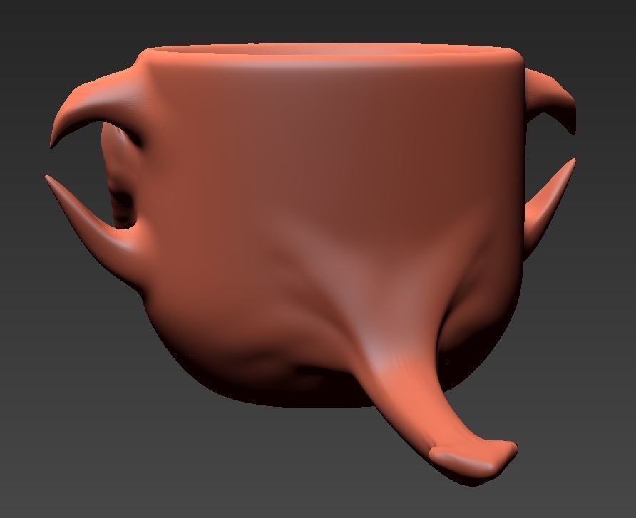 Monster Cup - Stylized Low-poly 3D model_2
