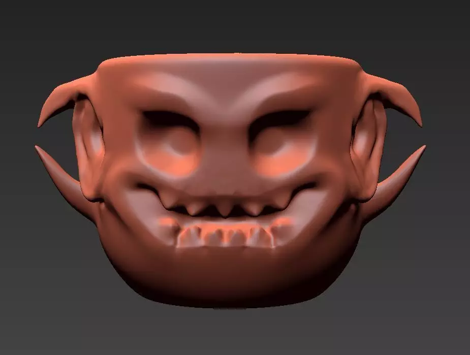 Monster Cup - Stylized Low-poly 3D model_0