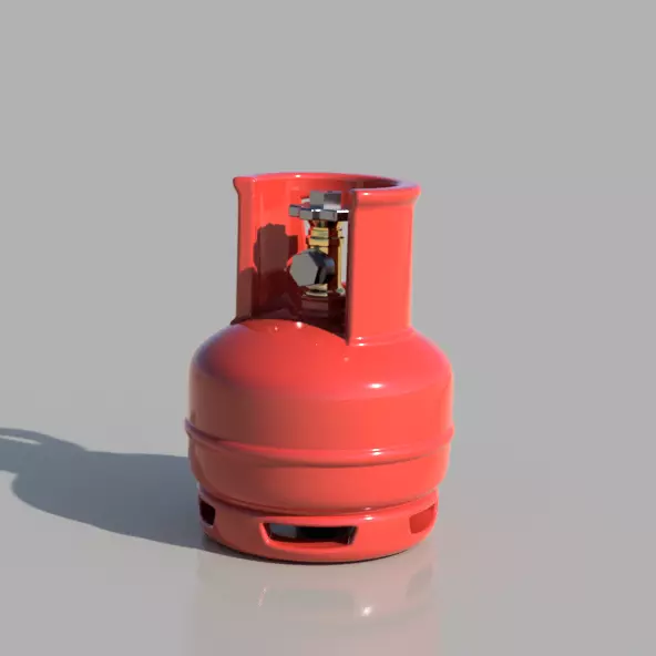 Propane tank for diorama 3d printable Free 3D print model