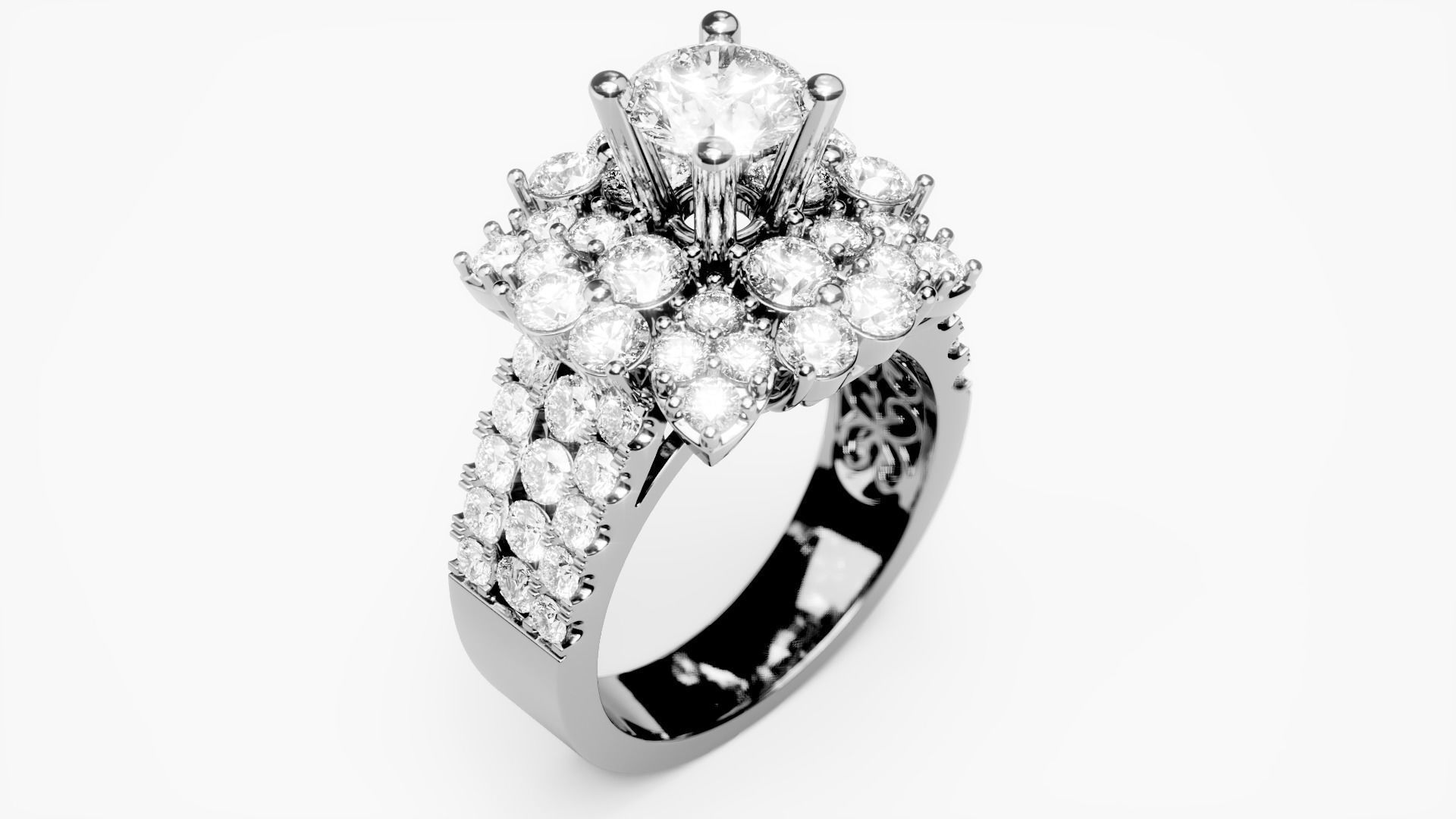 Engagement Ring 46 3D print model_1