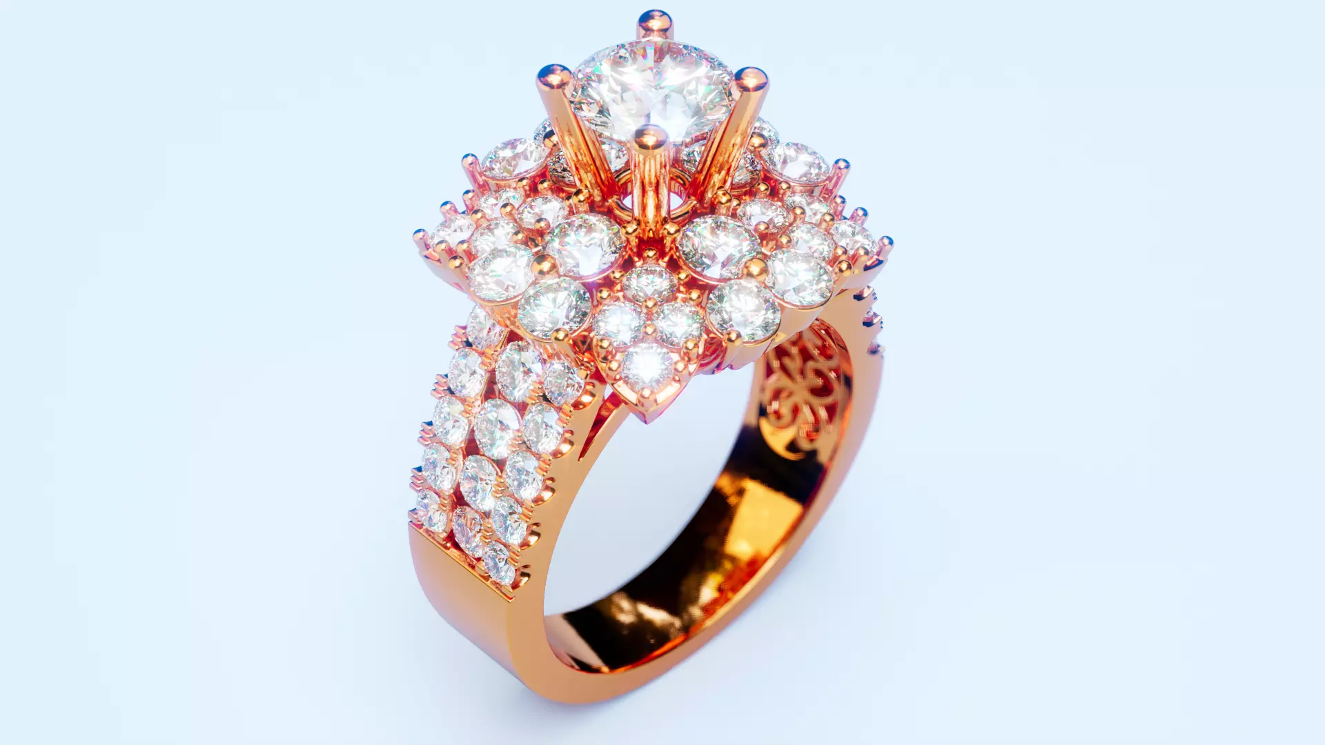 Engagement Ring 46 3D print model_0