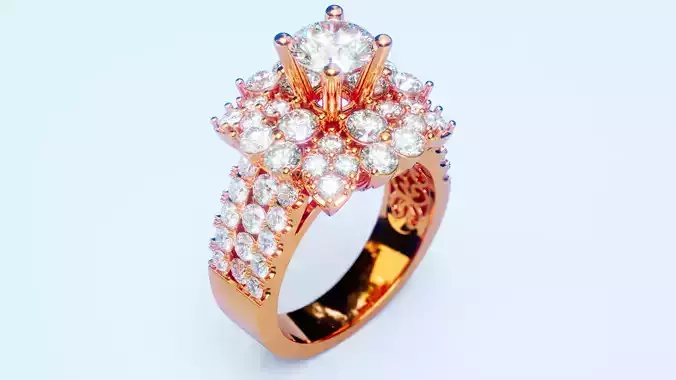 Engagement Ring 46 3D print model