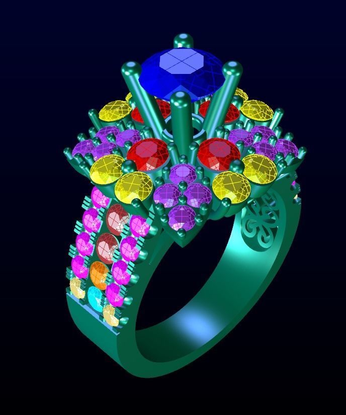 Engagement Ring 46 3D print model_5
