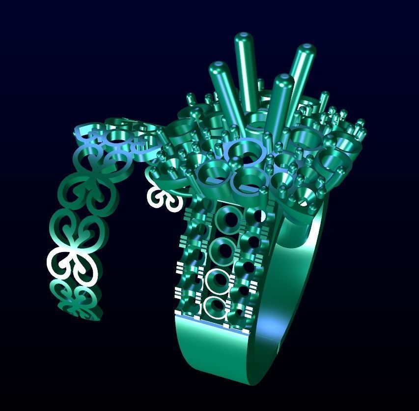 Engagement Ring 46 3D print model_4