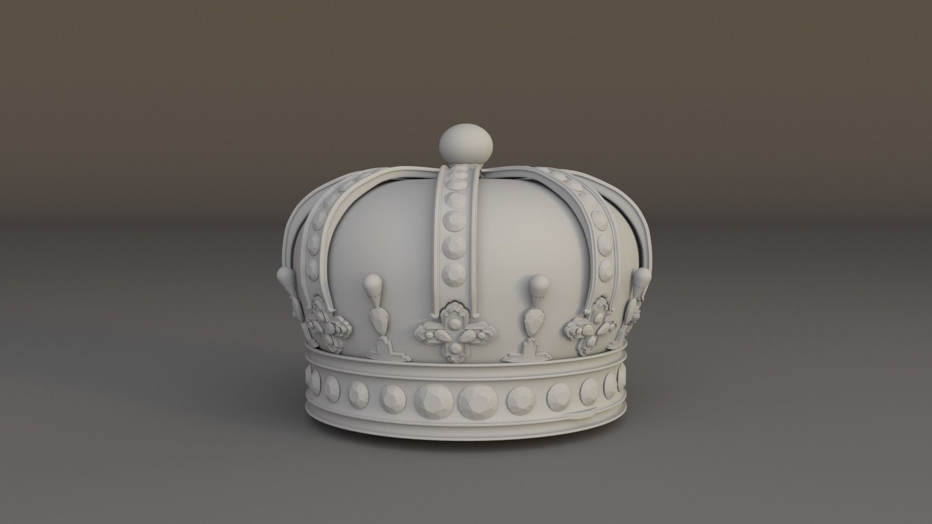 Crown Low-poly 3D model_2