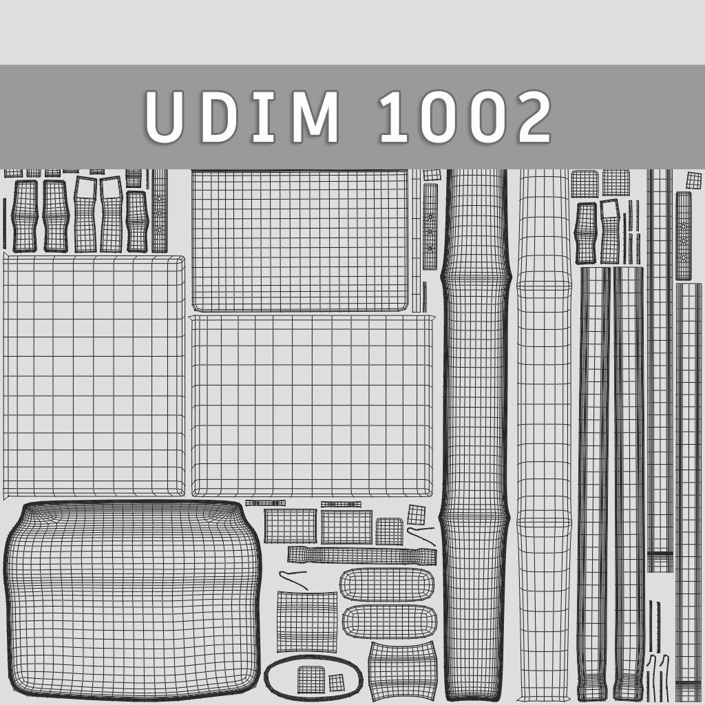 6 Rigged Bag 3D Model Collection_25