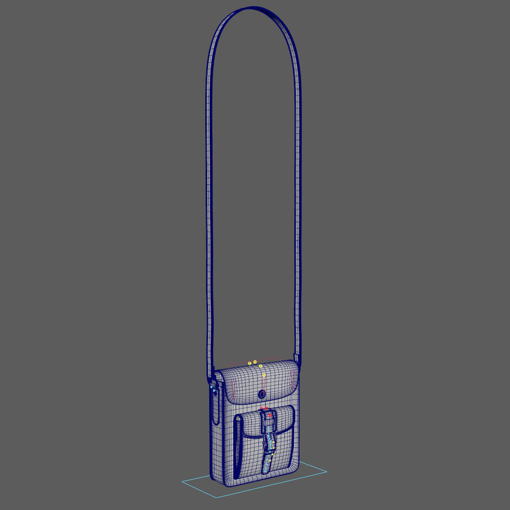 6 Rigged Bag 3D Model Collection_21
