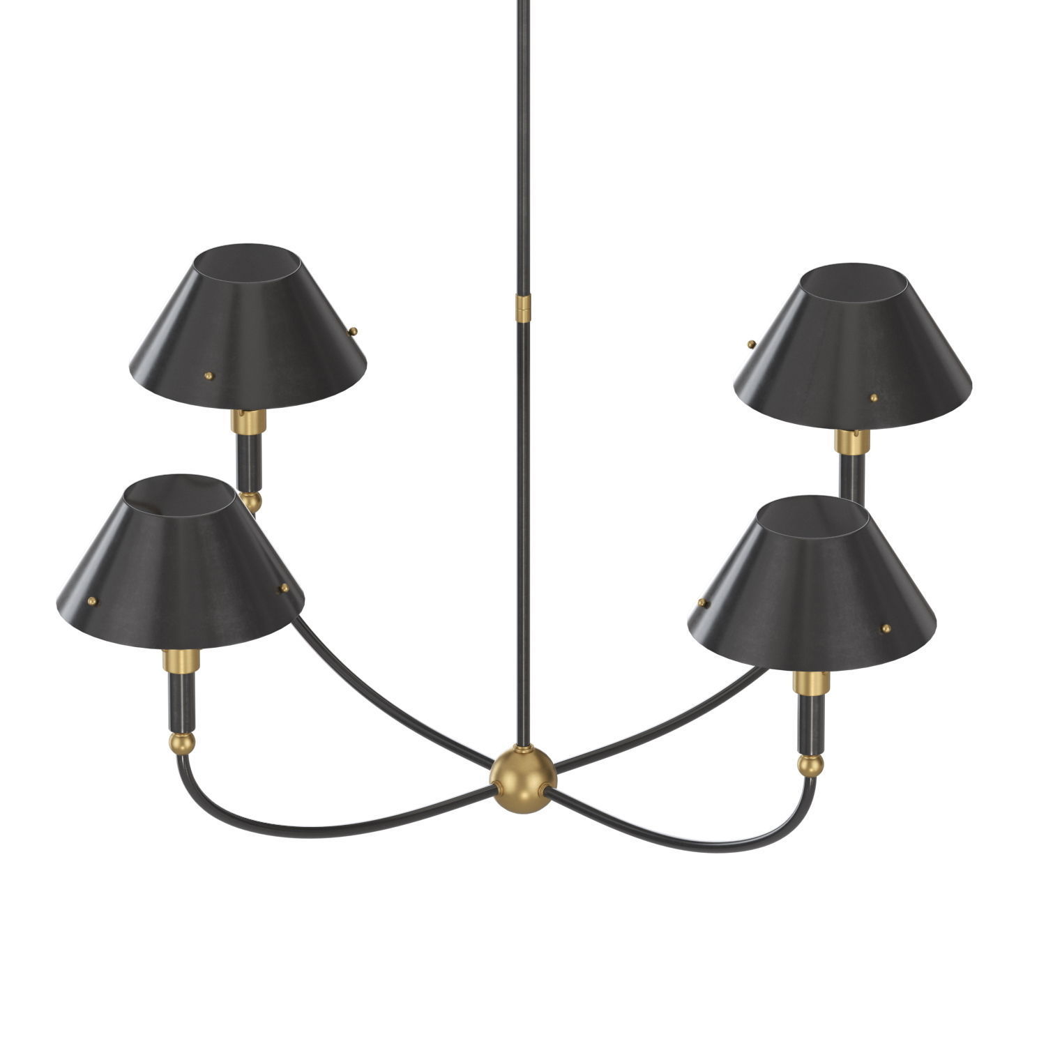 VISUAL COMFORT Turlington Arched Chandelier 3D model_1