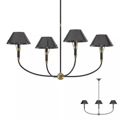 VISUAL COMFORT Turlington Arched Chandelier 3D model