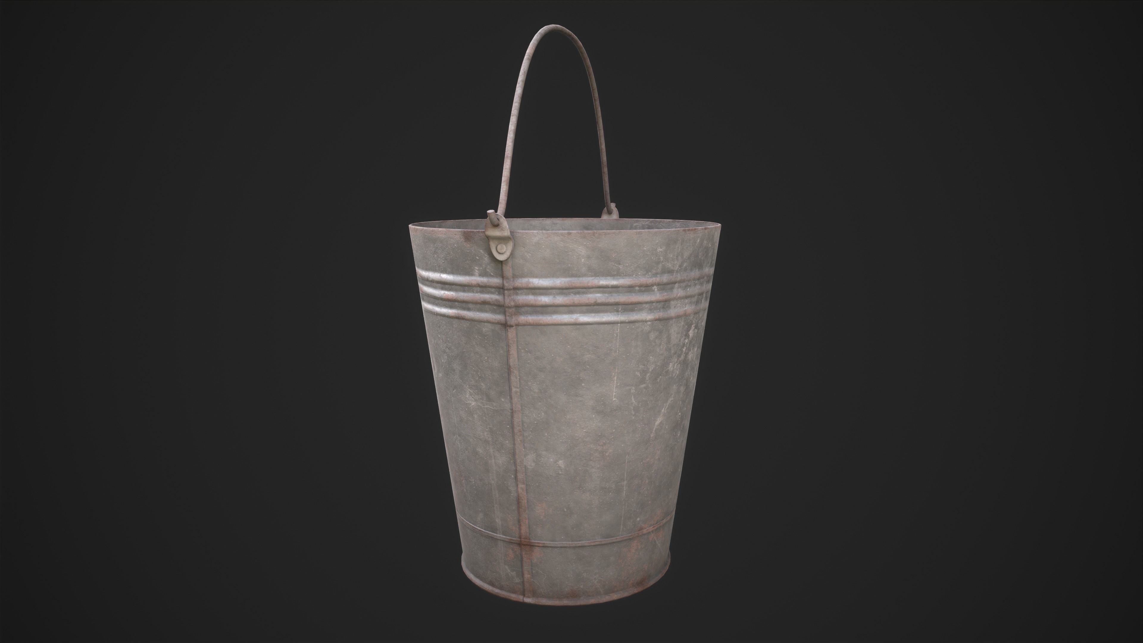 Water Well Low-poly 3D model_15