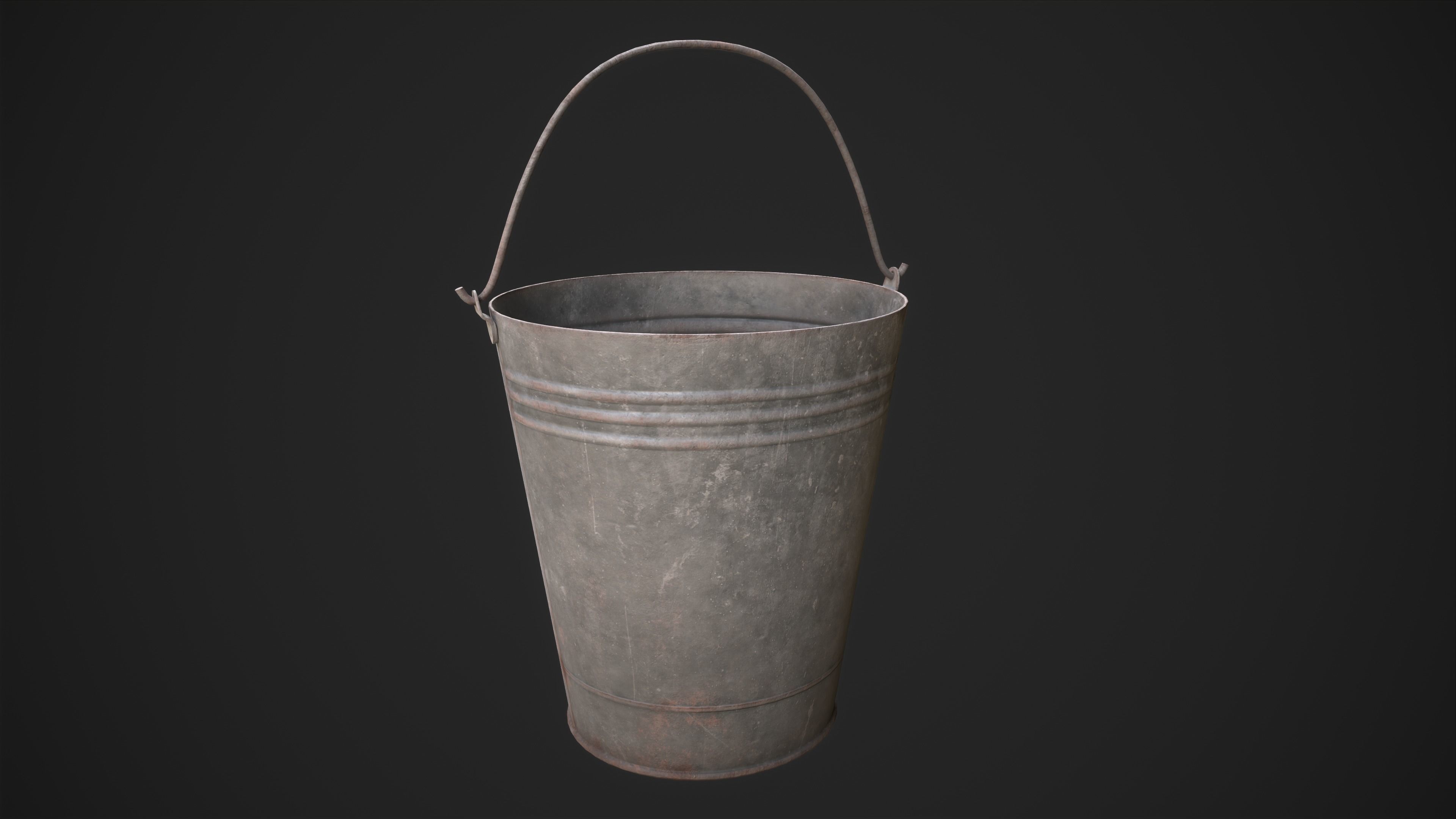 Water Well Low-poly 3D model_14
