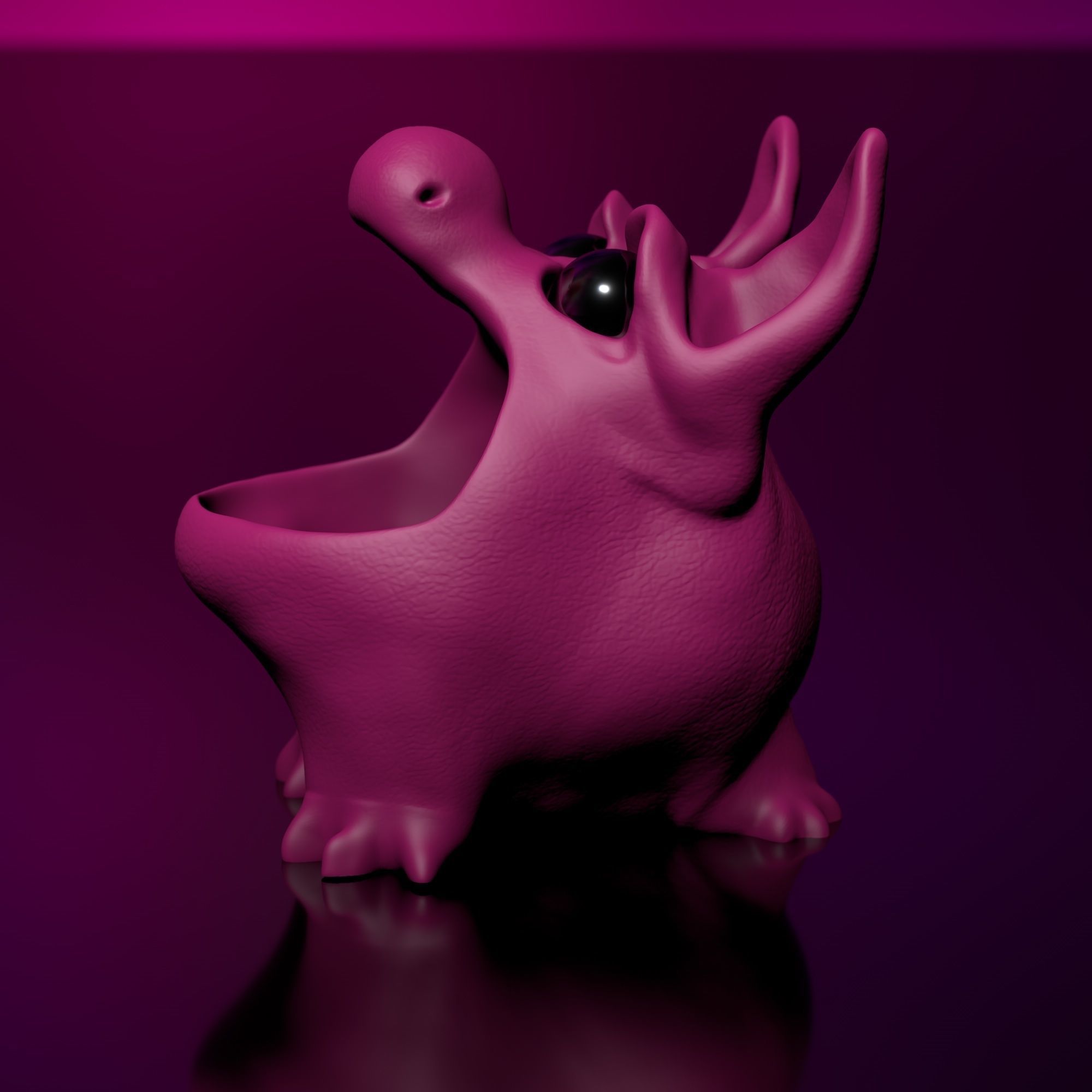 Bluffy - STL Modell High-Polygon 3D print model_9