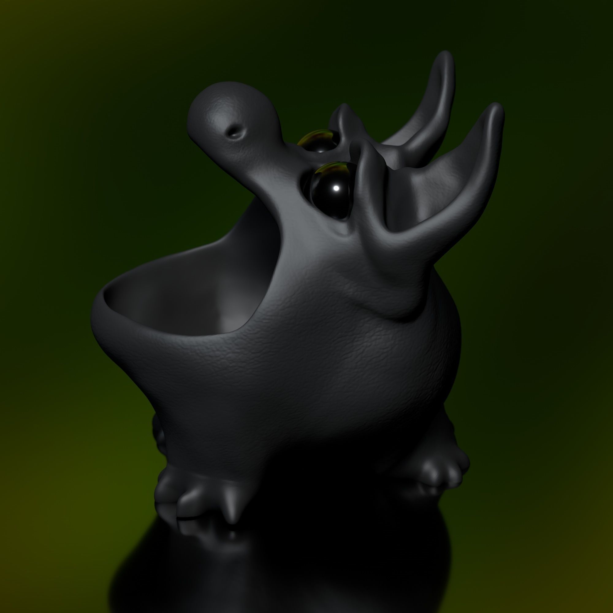 Bluffy - STL Modell High-Polygon 3D print model_3