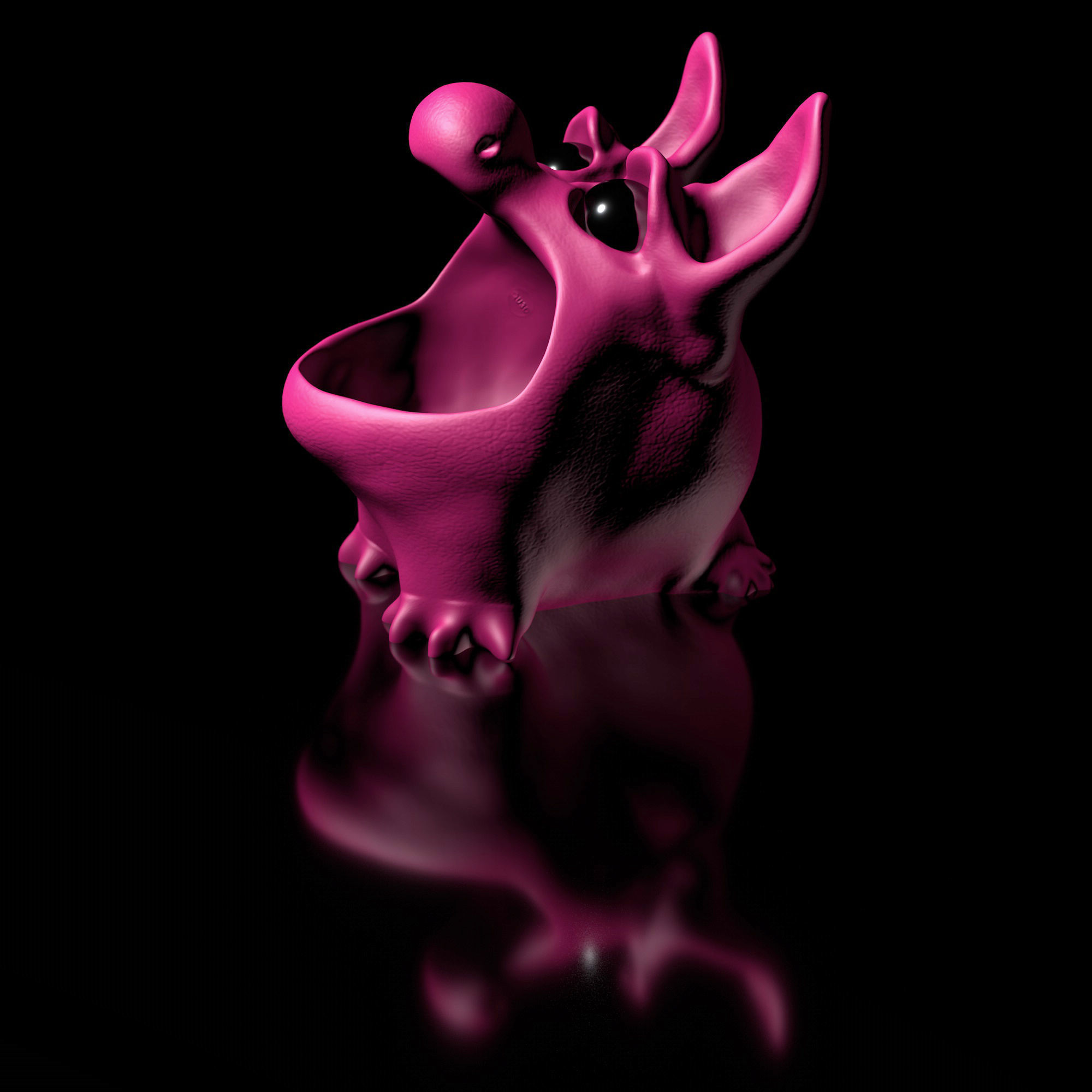 Bluffy - STL Modell High-Polygon 3D print model_1