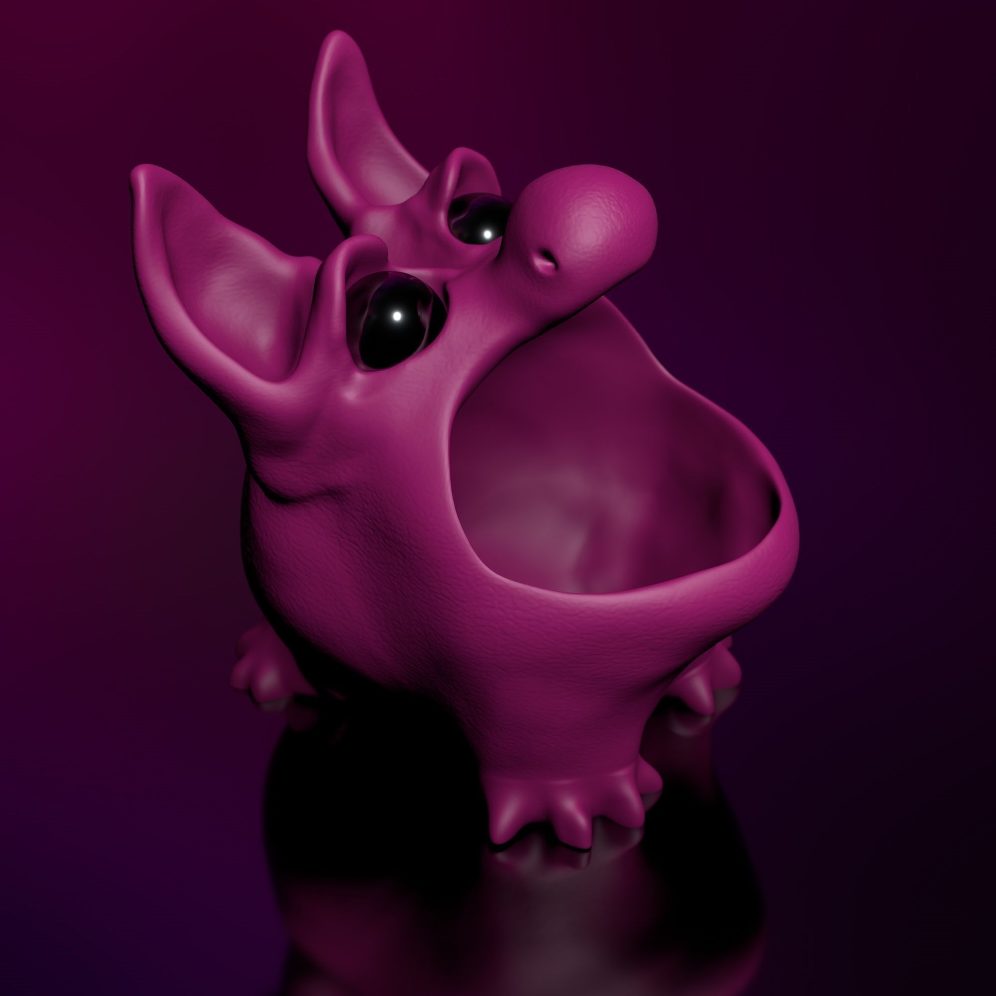 Bluffy - STL Modell High-Polygon 3D print model_5