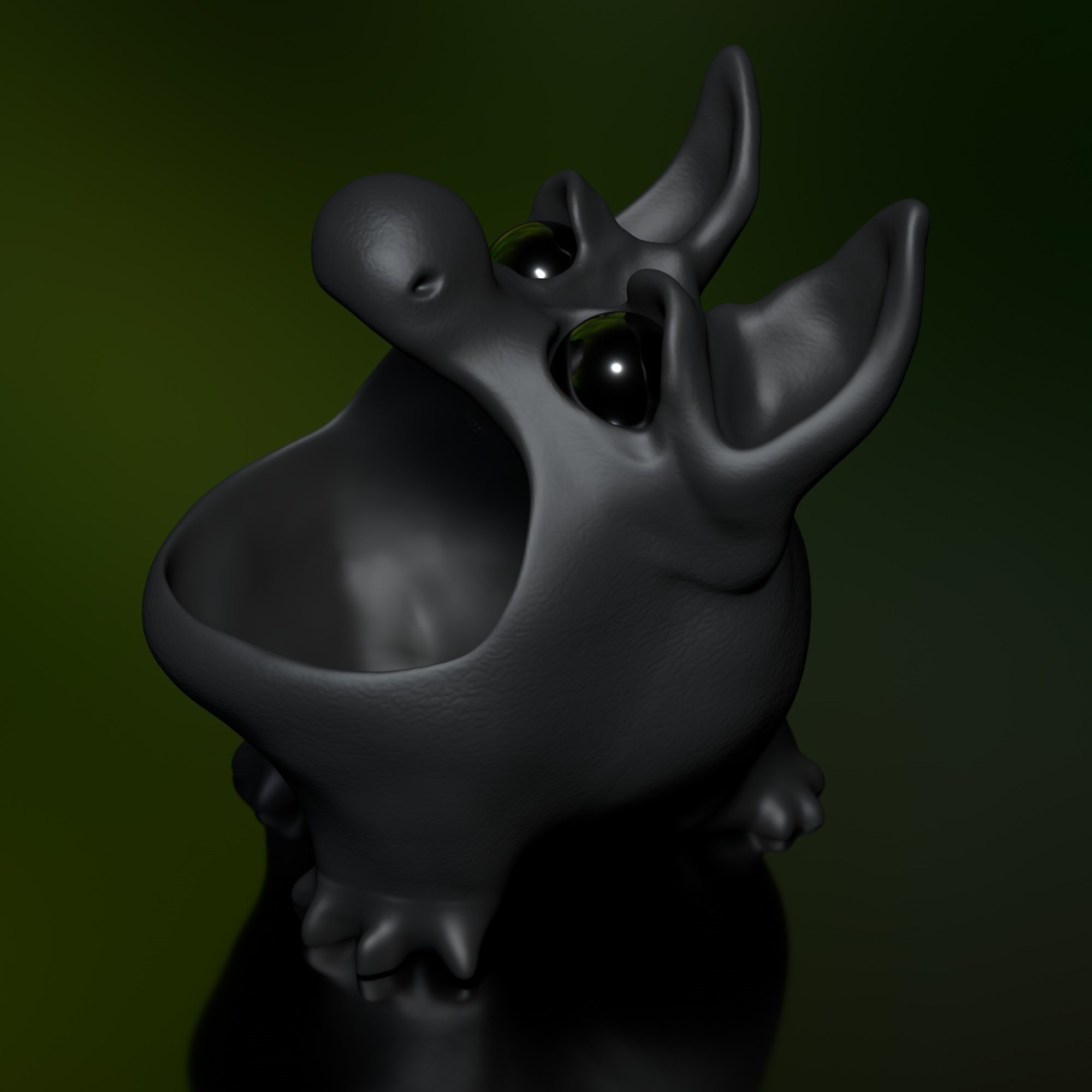 Bluffy - STL Modell High-Polygon 3D print model_8