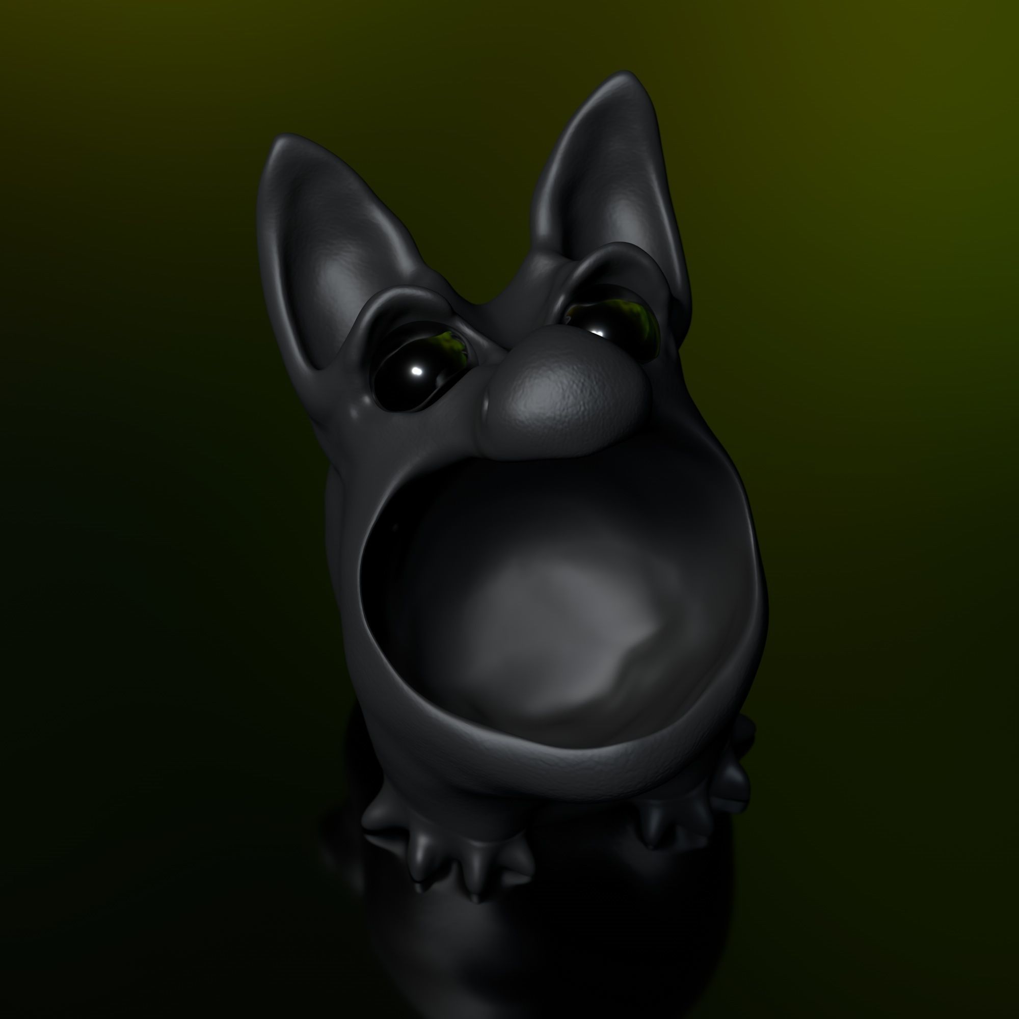 Bluffy - STL Modell High-Polygon 3D print model_2