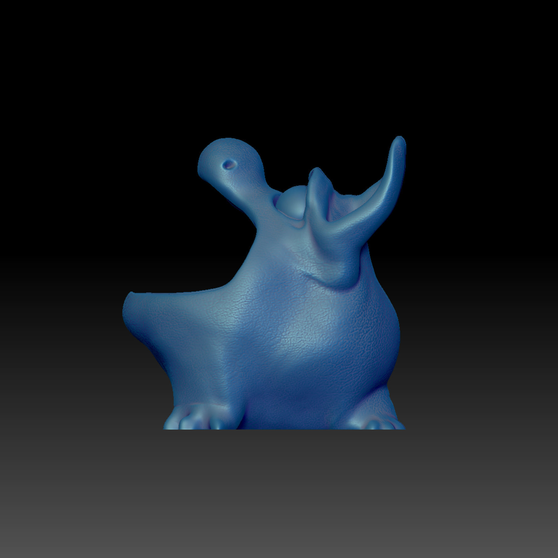 Bluffy - STL Modell High-Polygon 3D print model_13