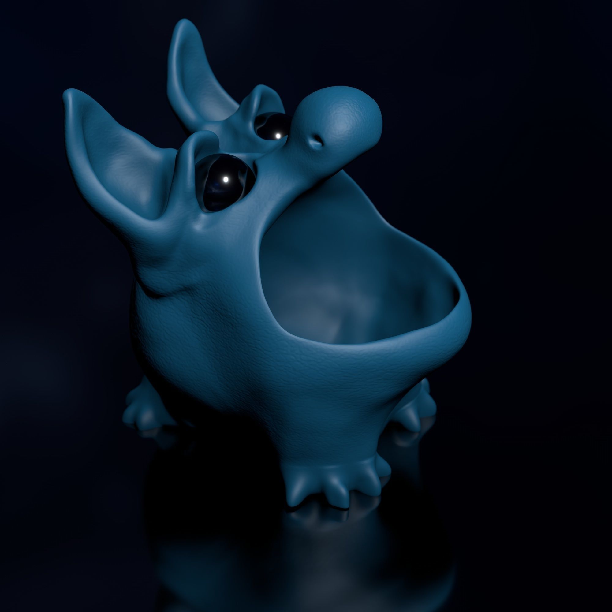 Bluffy - STL Modell High-Polygon 3D print model_10