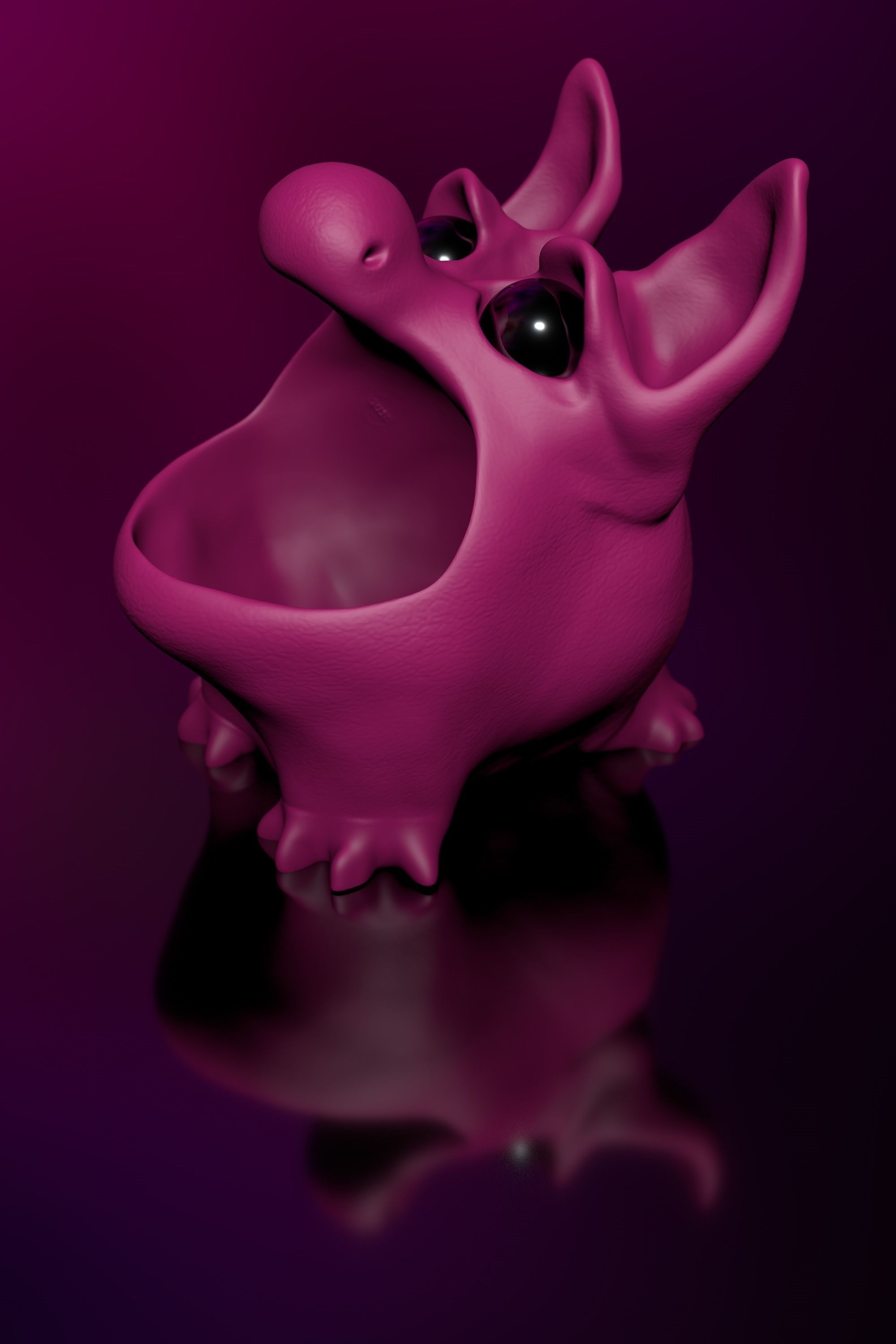 Bluffy - STL Modell High-Polygon 3D print model_11