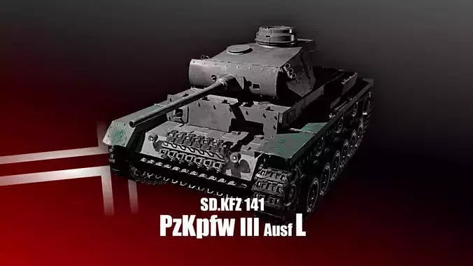 PzKpfw III - Panzer 3 - Ausf L Blender 3D Models