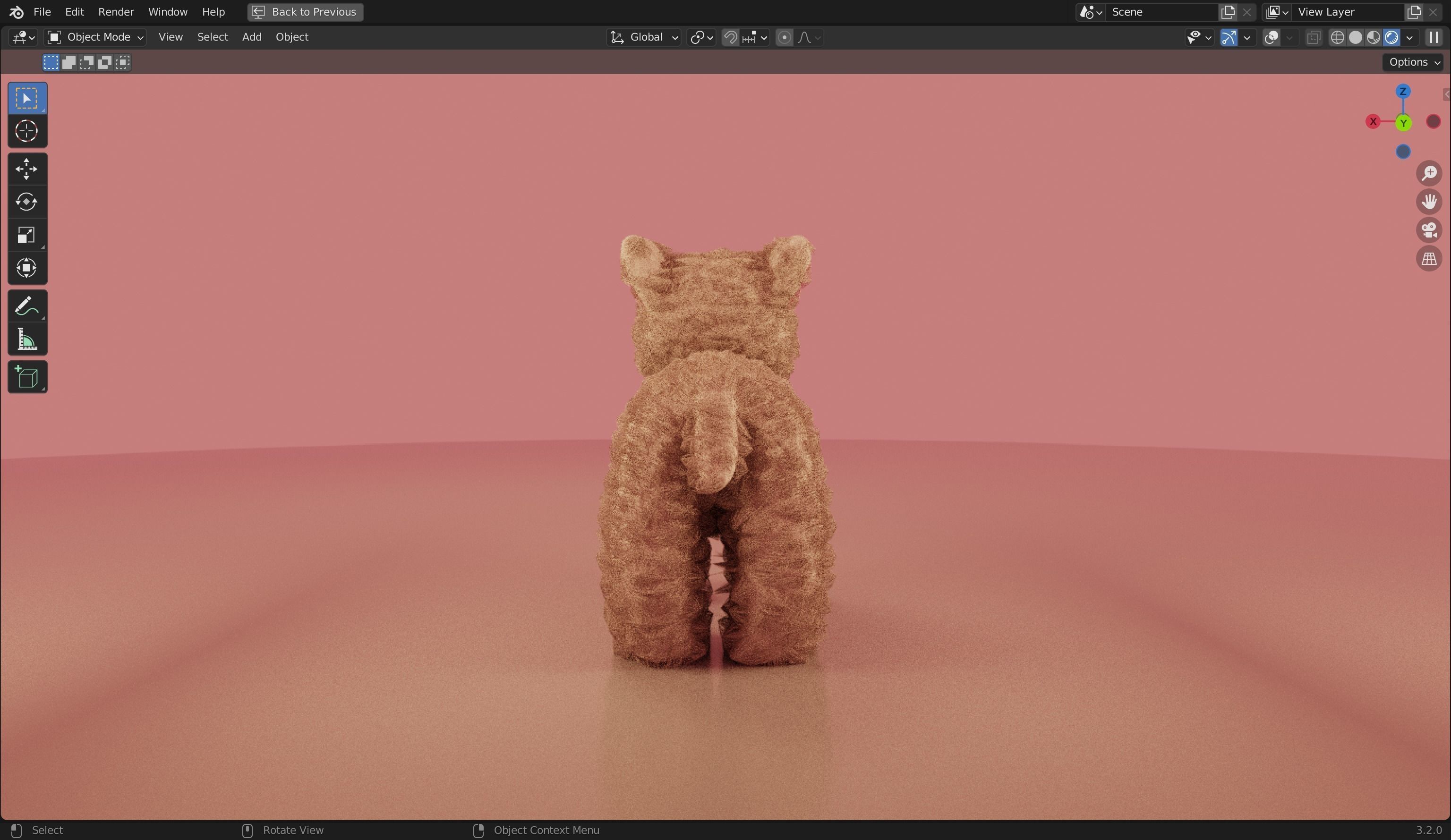 Stuffed Plush Cat 3D Model 3D model_8