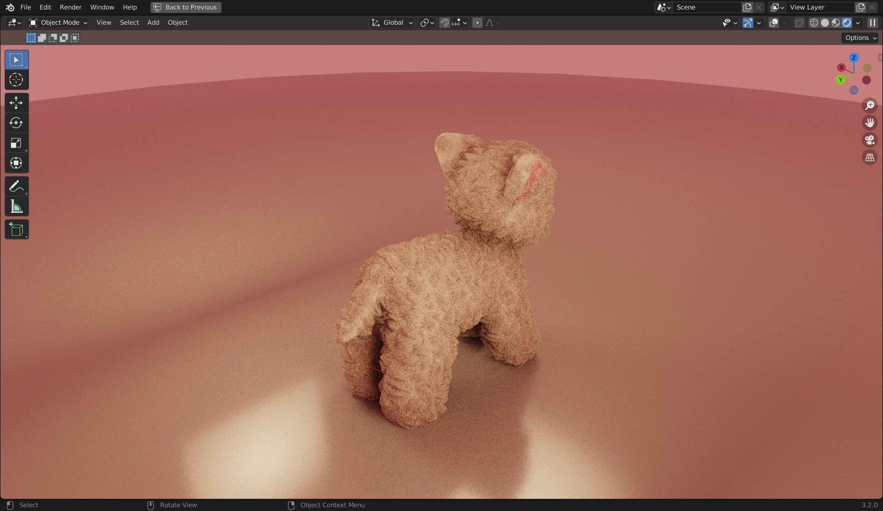 Stuffed Plush Cat 3D Model 3D model_20