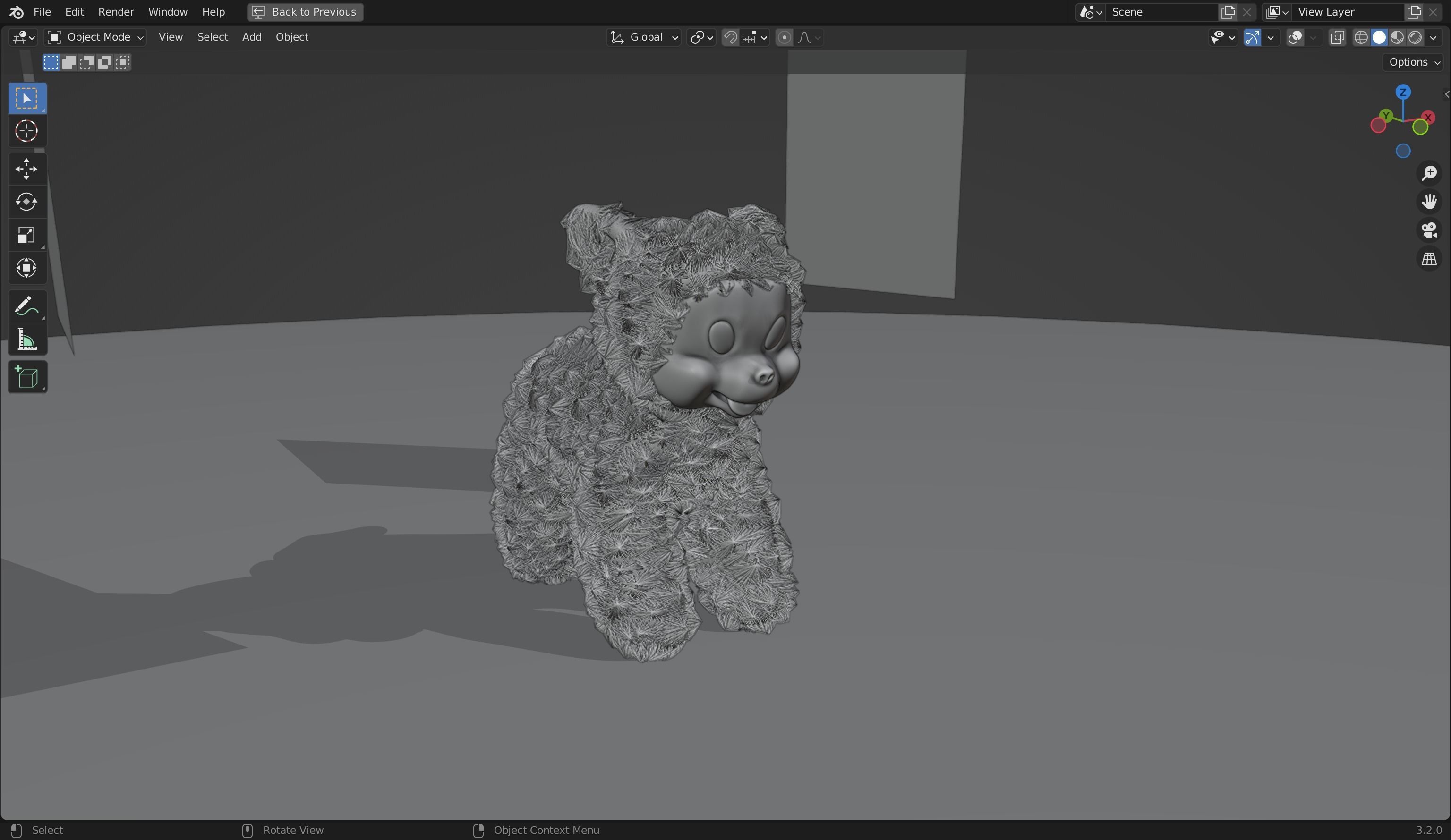 Stuffed Plush Cat 3D Model 3D model_21