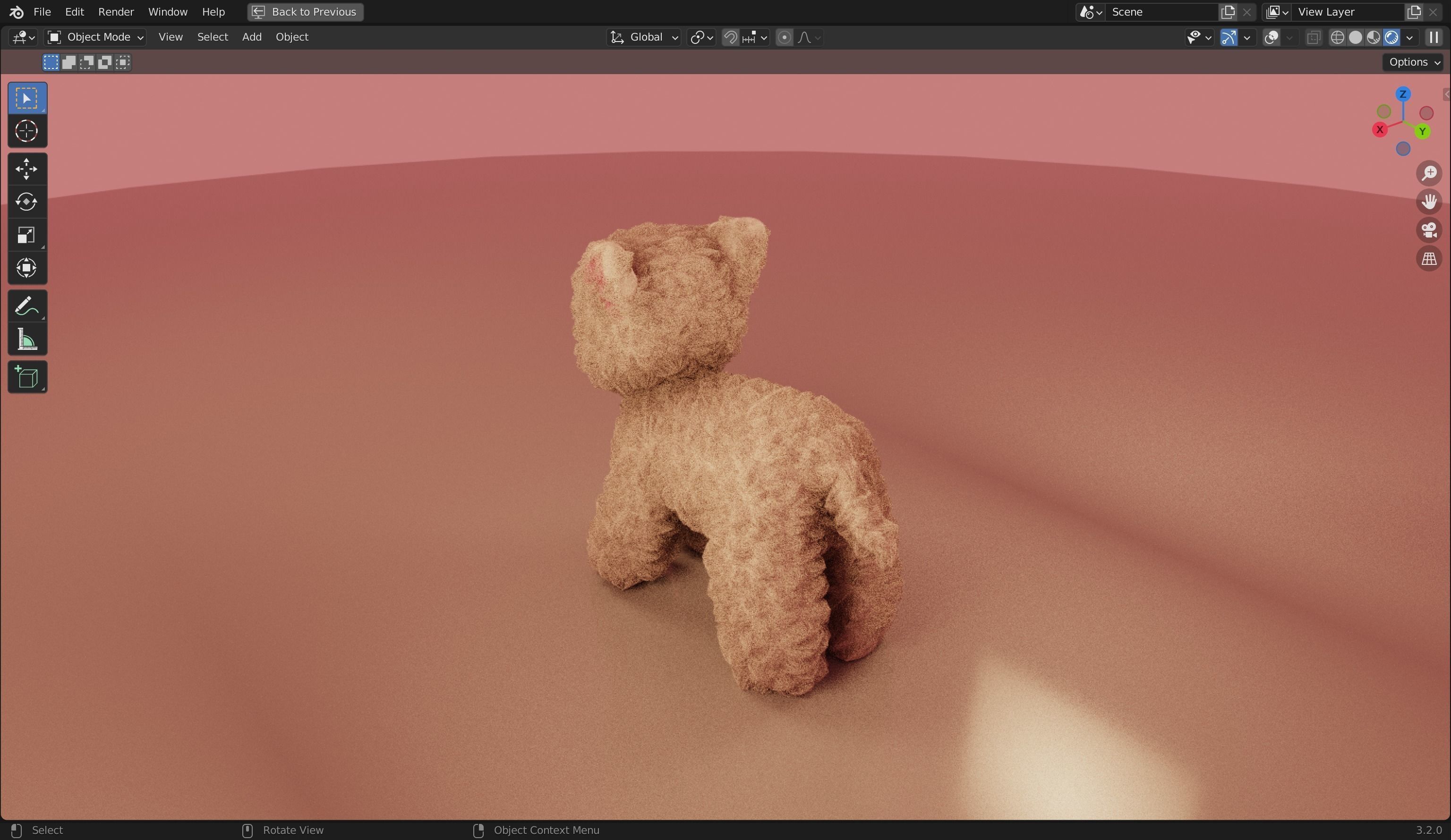 Stuffed Plush Cat 3D Model 3D model_19