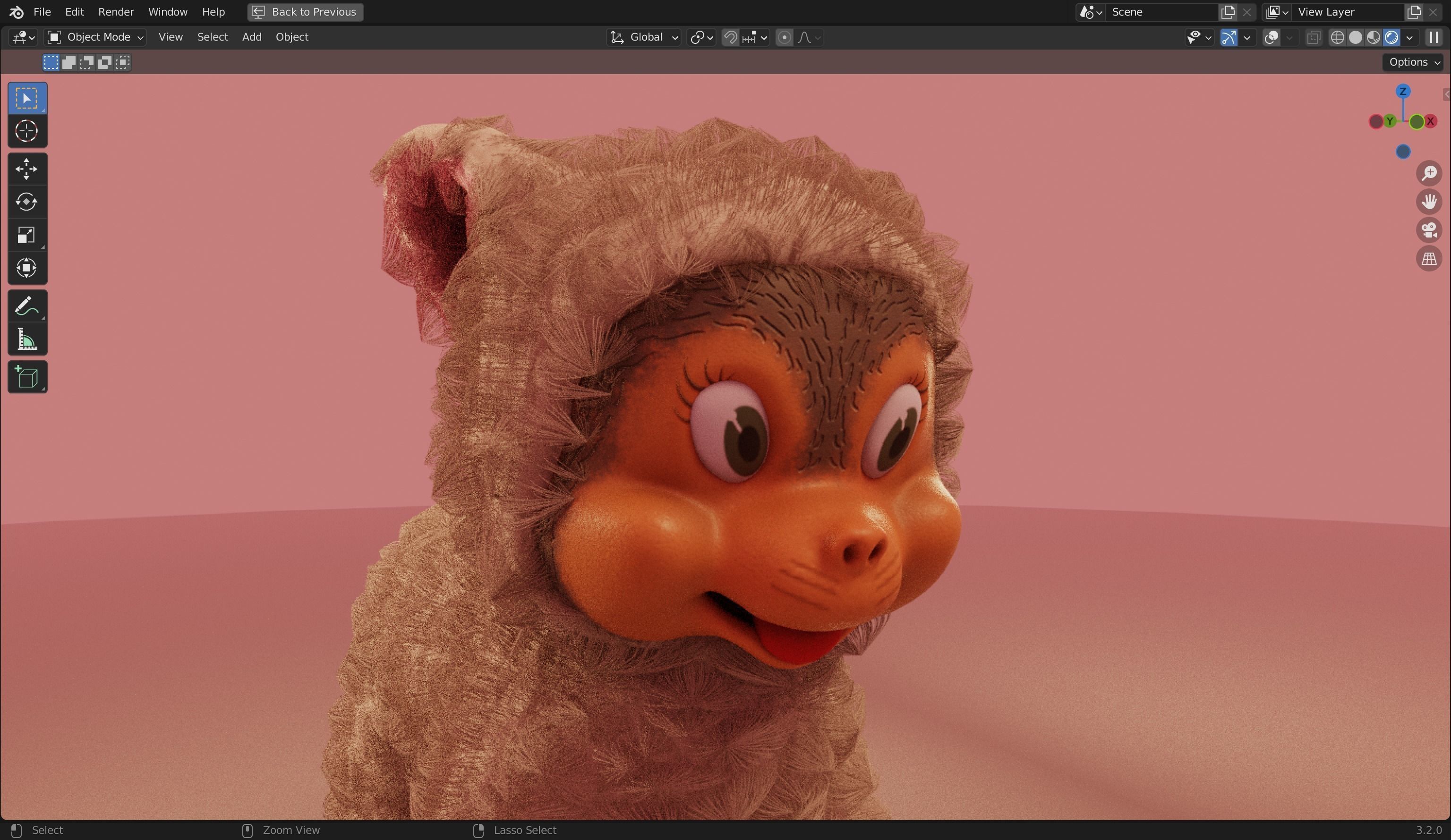 Stuffed Plush Cat 3D Model 3D model_13