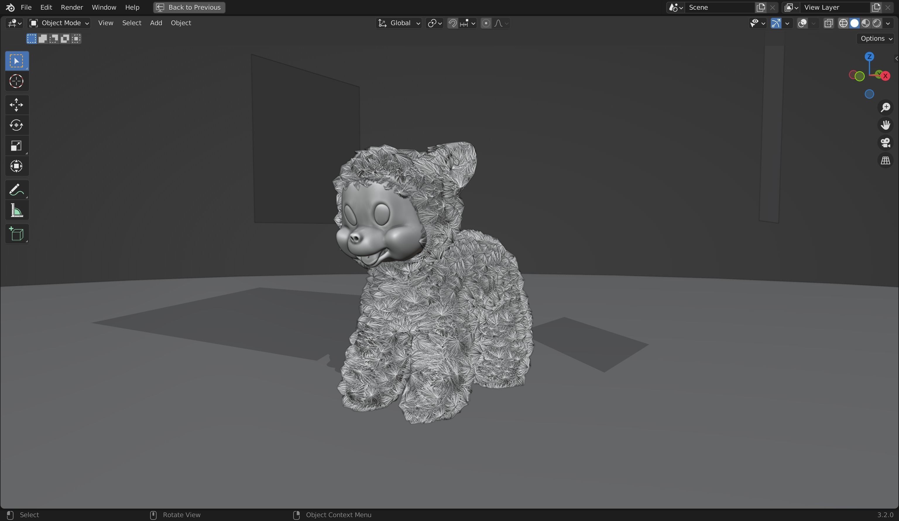 Stuffed Plush Cat 3D Model 3D model_16