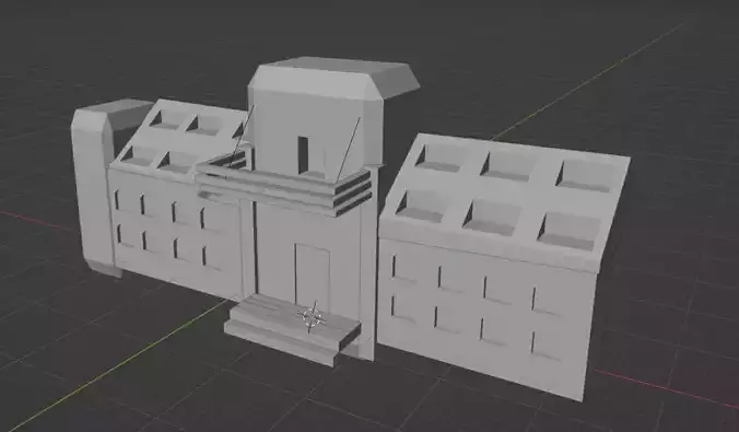 house with second floor and any windows