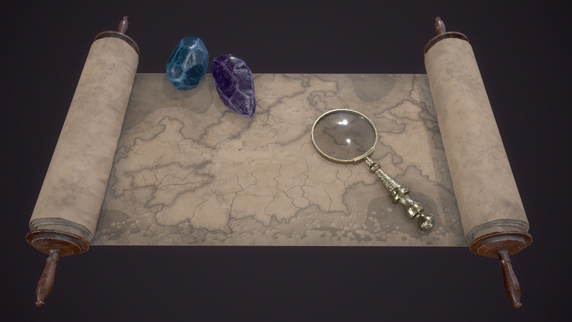 Magic Accessories Low-poly 3D model_2