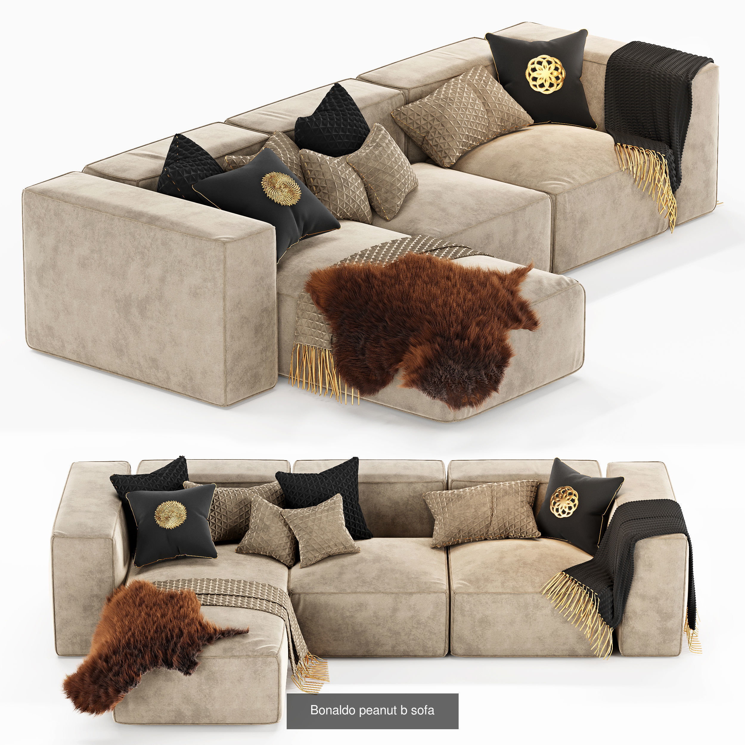 10 Different SETS of Furniture SET VOL03 3D Model Collection_10