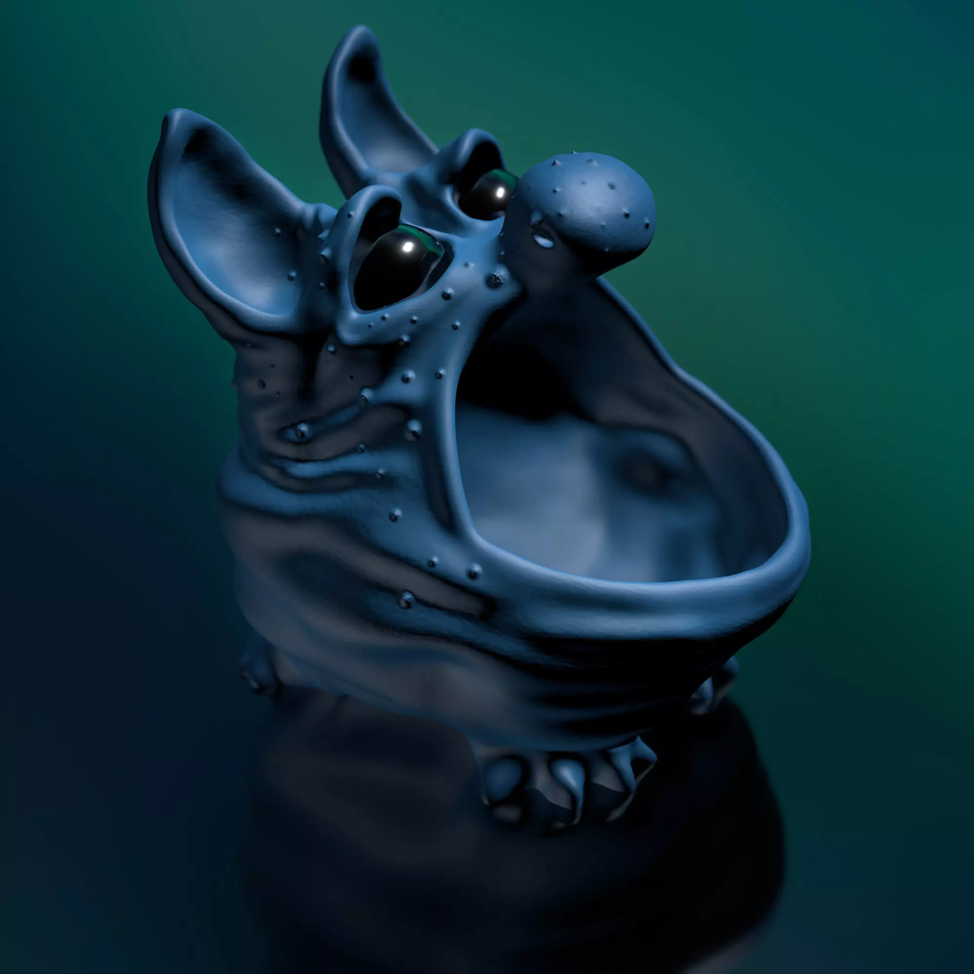 Bluffy - Chubby STL 3D Print Model High-Polygon 3D print model