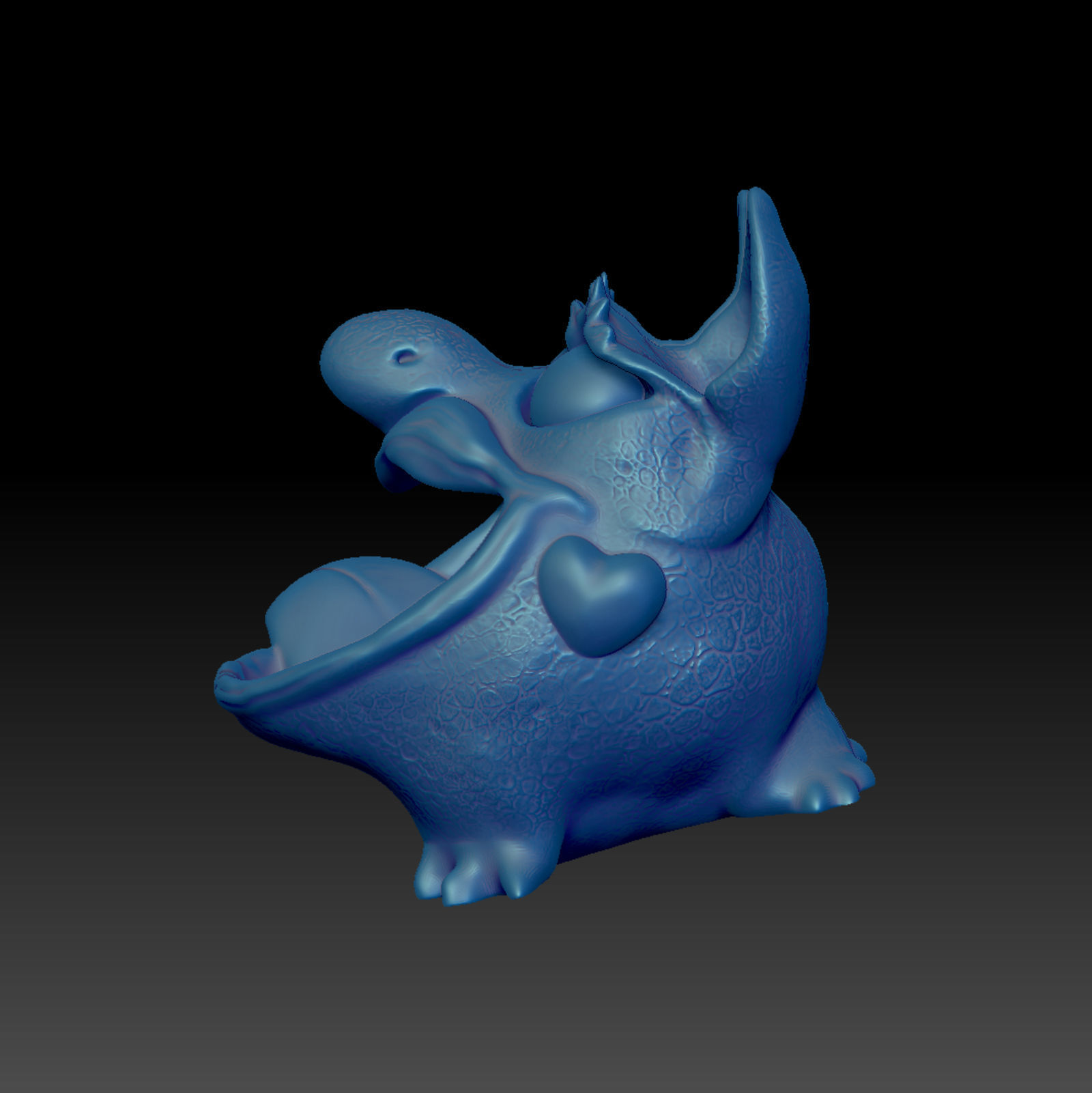 Bluffy Girl Thread Eater Storage Tabletop Trash Bin STL 3D 3D print model_9