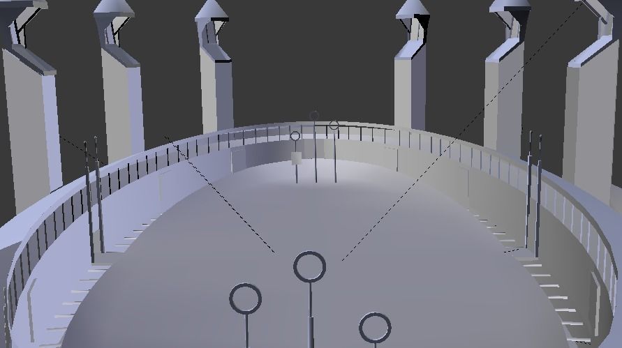 Quidditch Stadium Low-poly 3D model_68